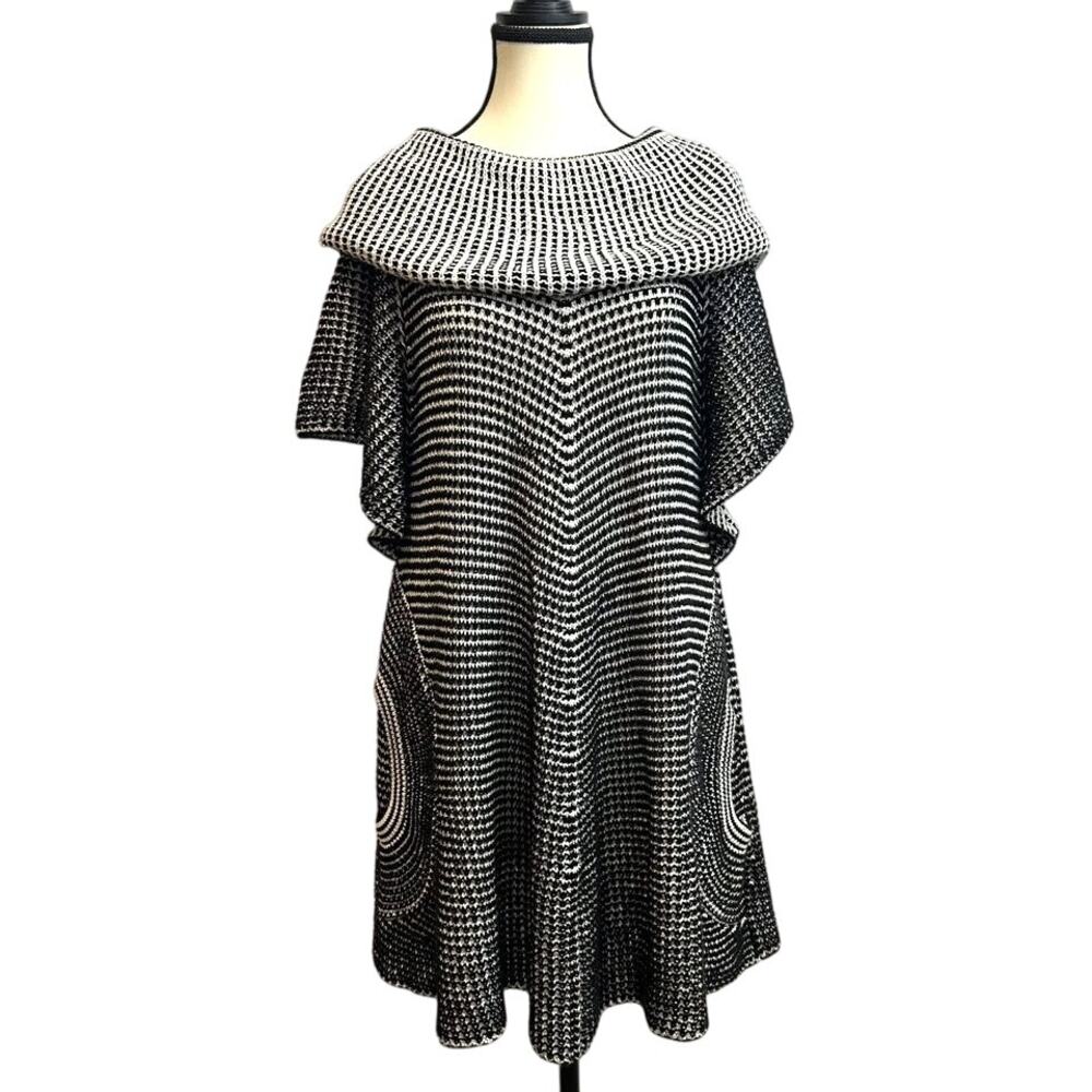 Angel Apparel large sweater tunic cowl crochet dress
